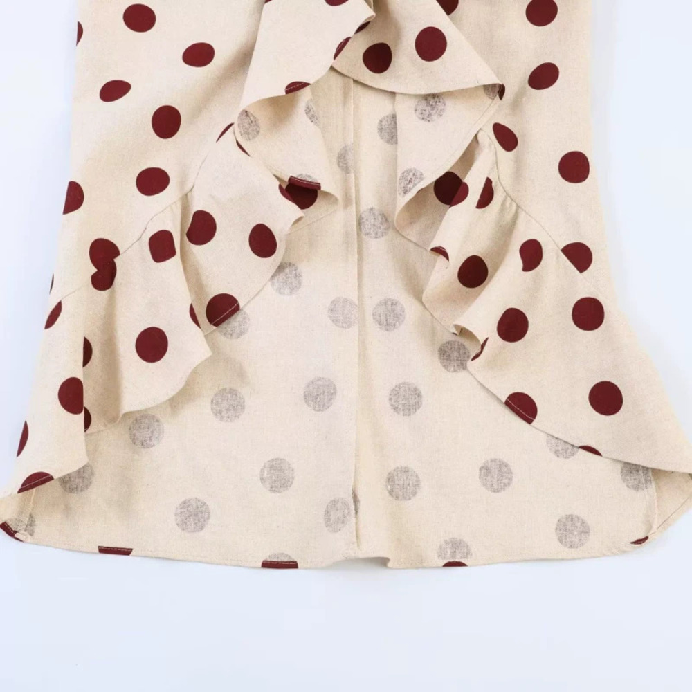 ZARA Fashion Polka Dot Midi Dress